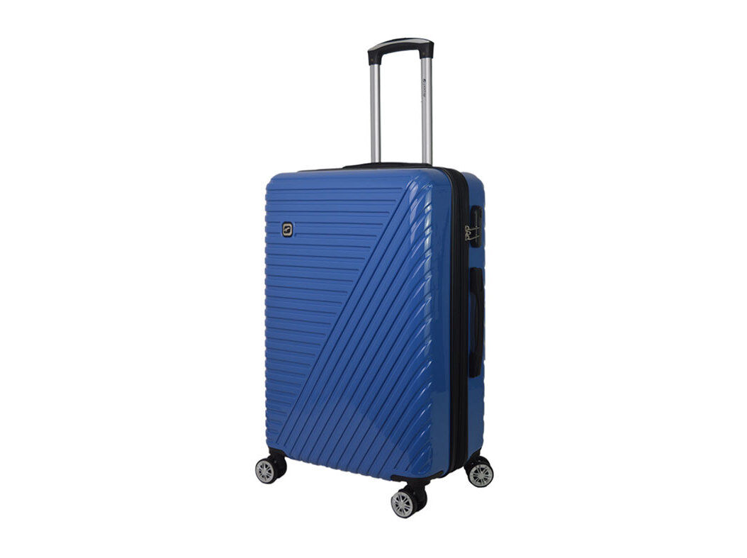 MALA DE VIAGEM M&Eacute;DIA R&Iacute;GIDA AIRPORT AZUL 8 RODAS 65X44X26CM image number 0