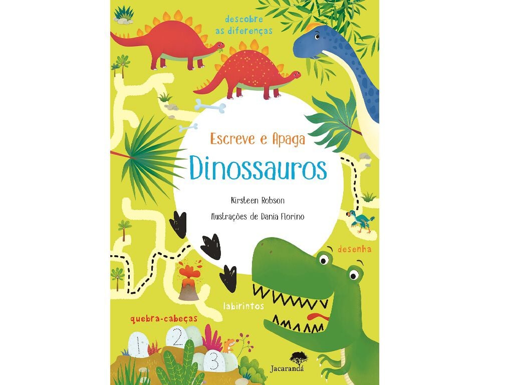 LIVRO ESCREVE E APAGA DINOSSAUROS image number 0