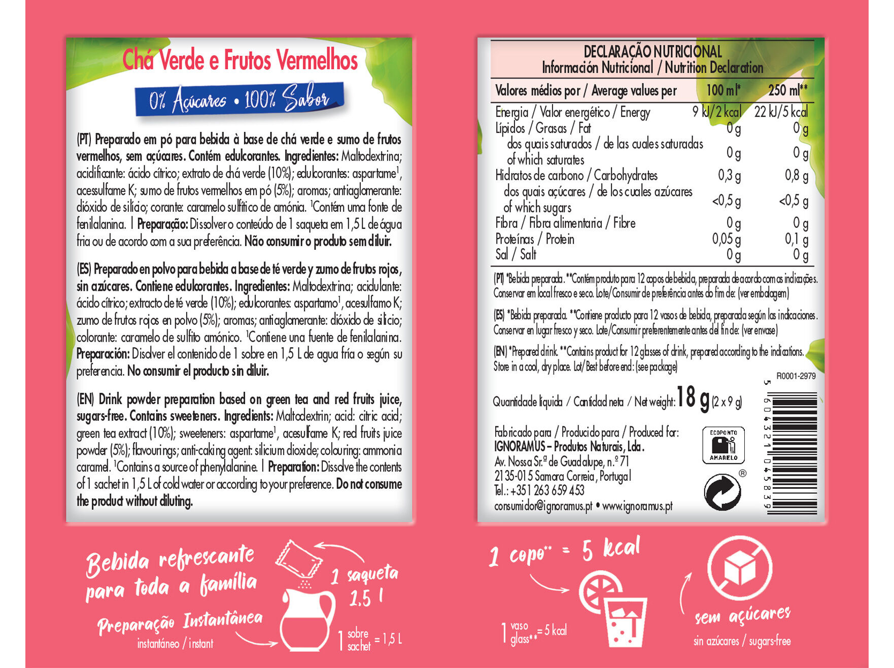 CH&Aacute; FRESH CEM PORCENTO FRUTOS VERMELHOS 18 G image number 1