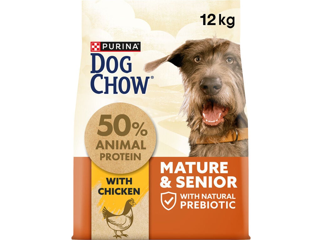 RA&Ccedil;&Atilde;O PARA C&Atilde;O DOG CHOW S&Eacute;NIOR FRANGO 12KG
