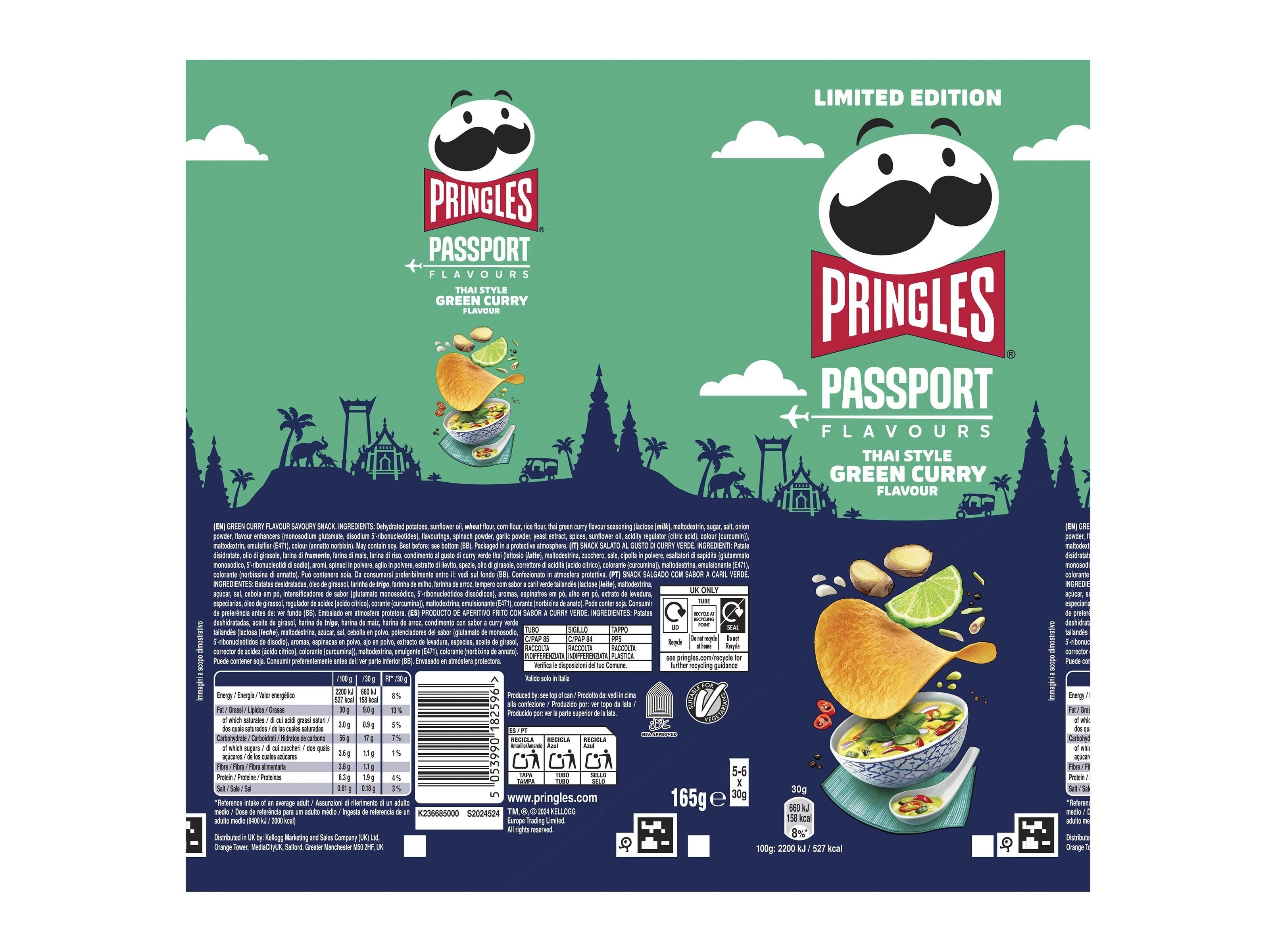 APERITIVO PRINGLES CARIL VERDE 165G image number 1