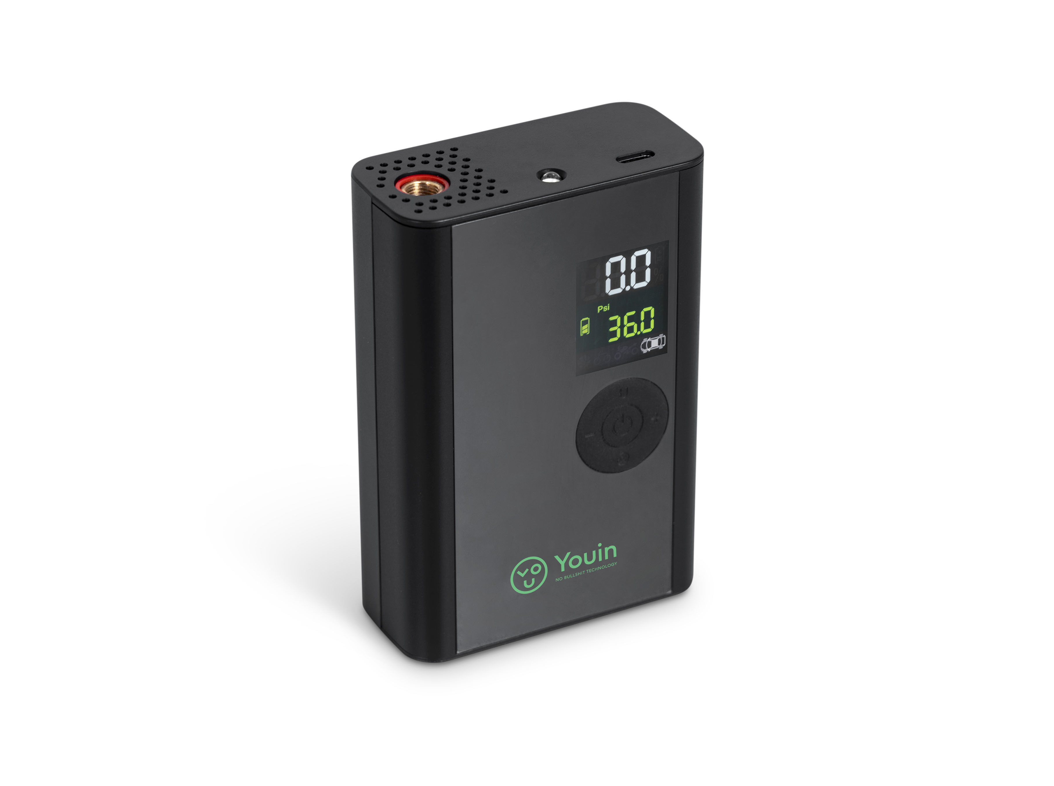 COMPRESSOR PORT&Aacute;TIL YOUIN MA1018 5V PRETO