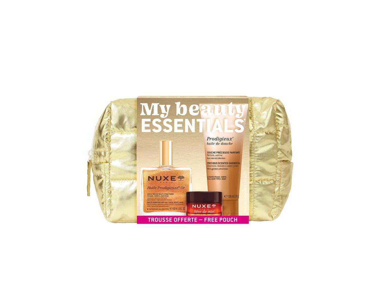 BOLSA VIAGEM NUXE GLOW ESSENTIALS 30+100ML+15GR image number 0