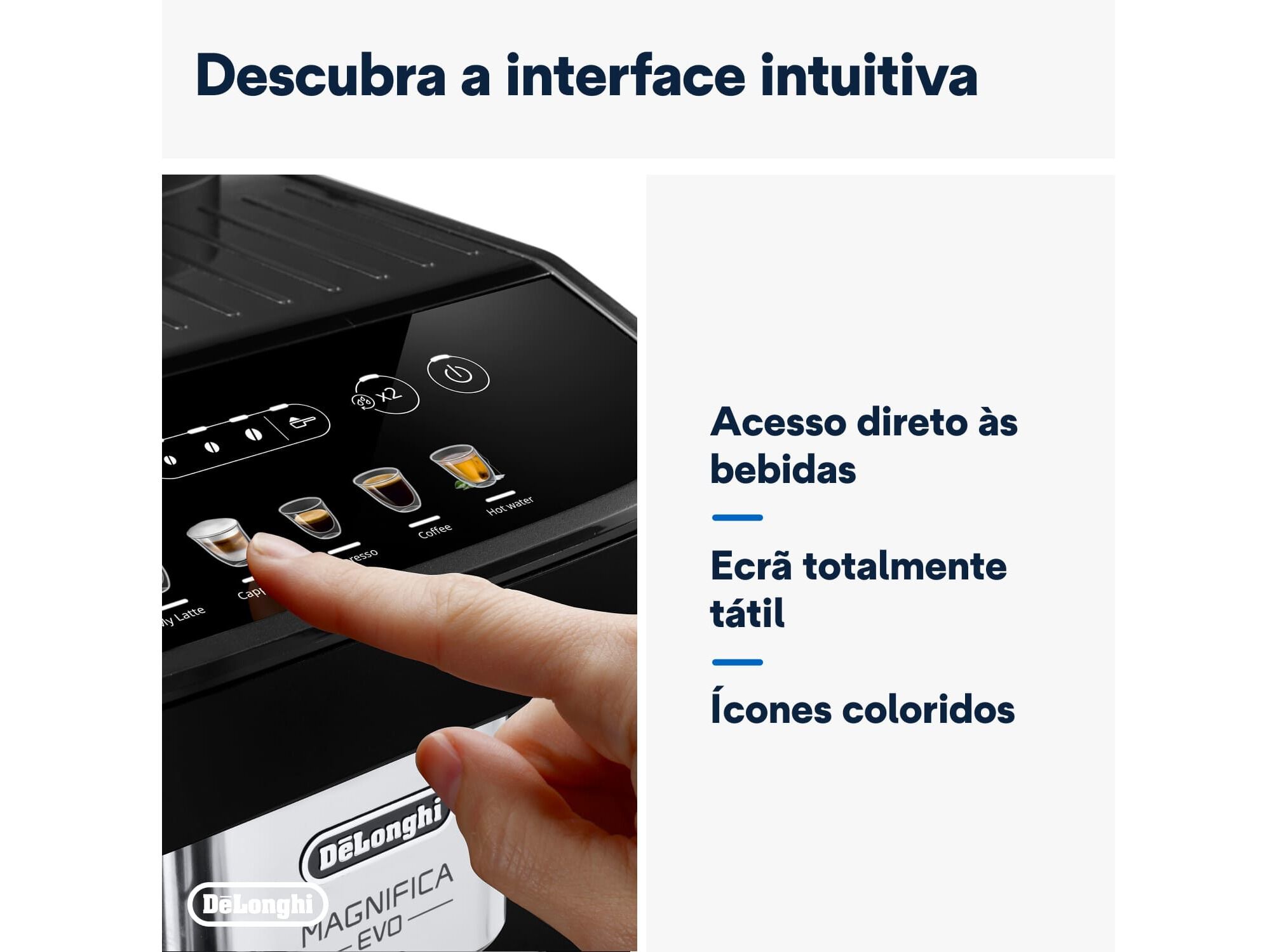 M&Aacute;QUINA DE CAF&Eacute; AUTOM&Aacute;TICA DELONGHI MAGNIFICA EVO CAPPUCCINO ECAM290.61.B image number 4