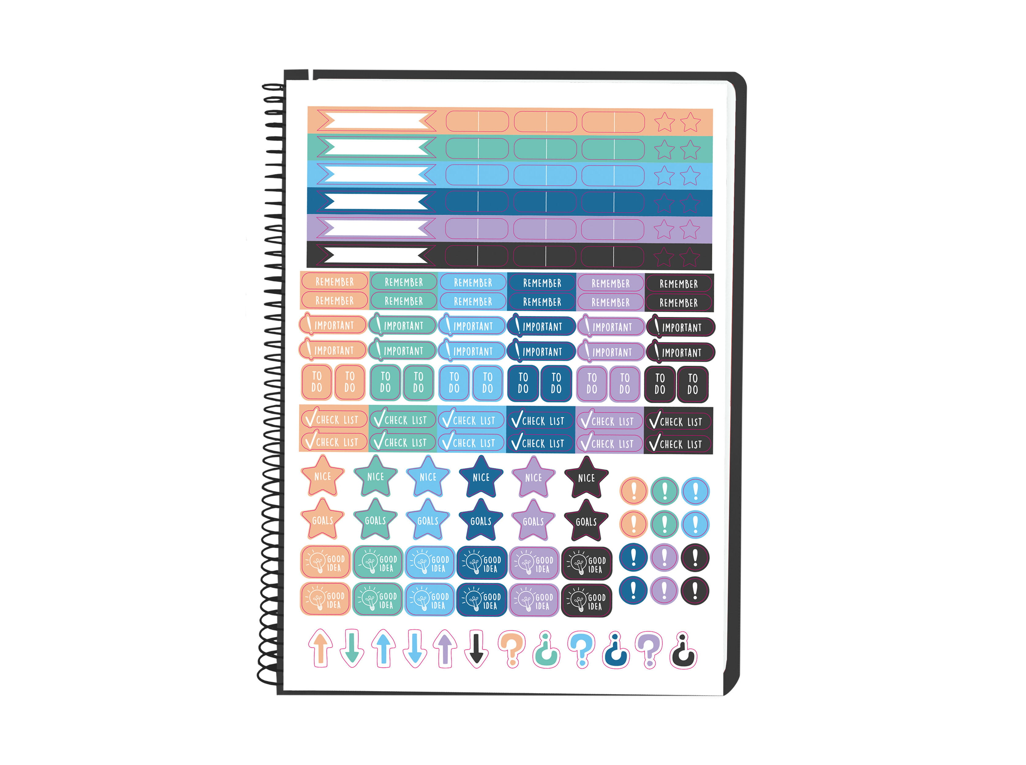 CADERNO ESPIRAL A4 QUADRICULADO POLIPROPILENO OXFORD LIVE&GO PRETO 80 FOLHAS image number 2
