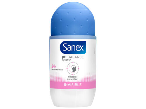 Desodorizante Roll-On Dermo Efeito Invisível Sanex 50ml image number 0