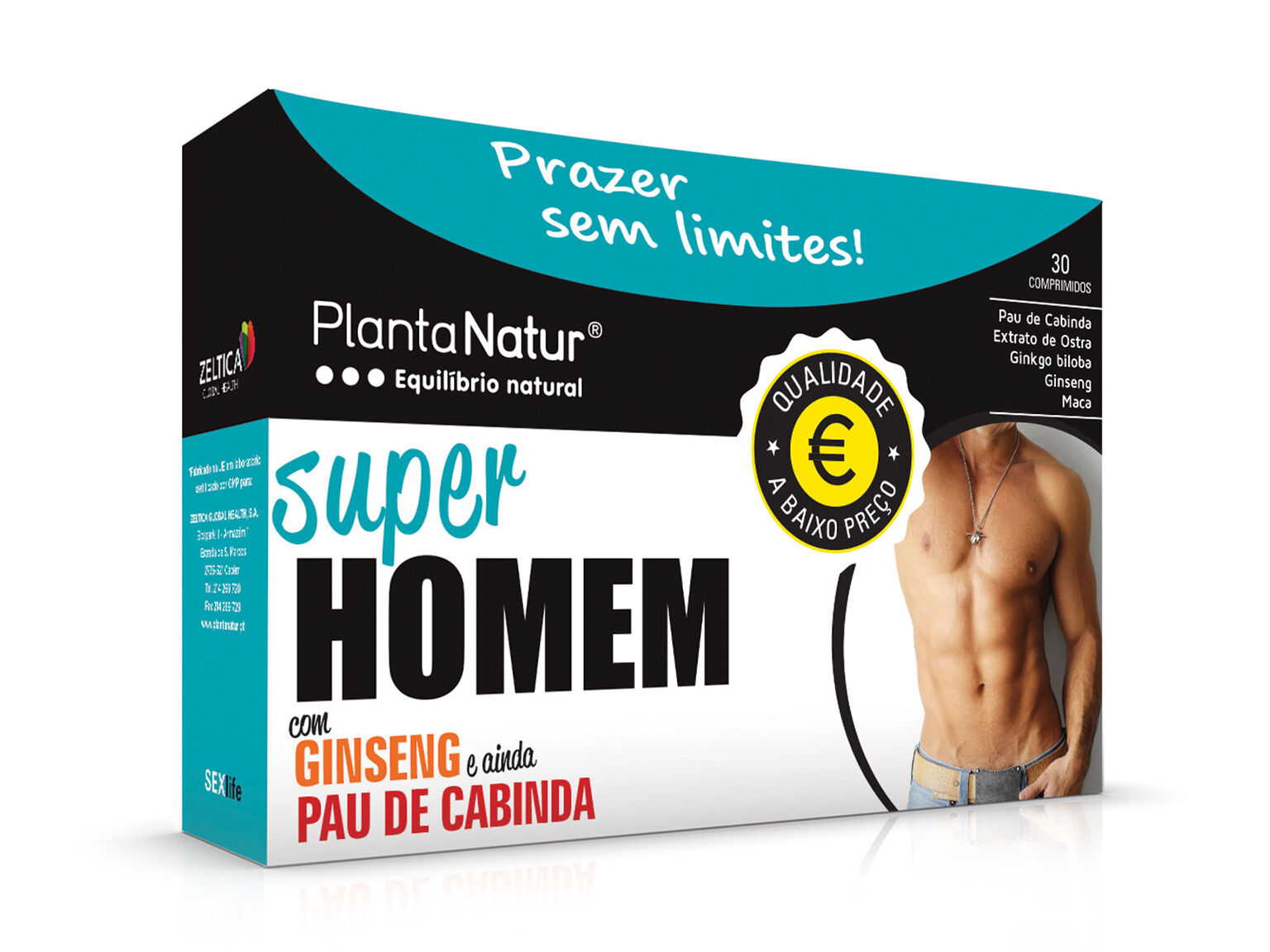 SUPLEMENTO PLANTANATUR SUPER HOMEM 30 COMP
