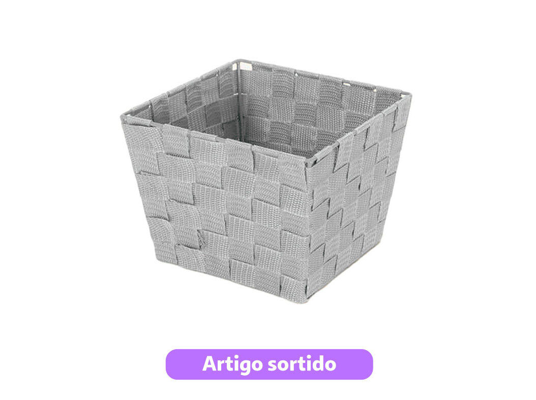 CESTO ENTRAN&Ccedil;ADO ACTUEL PP 20X14X7CM CORES SORTIDAS image number 0