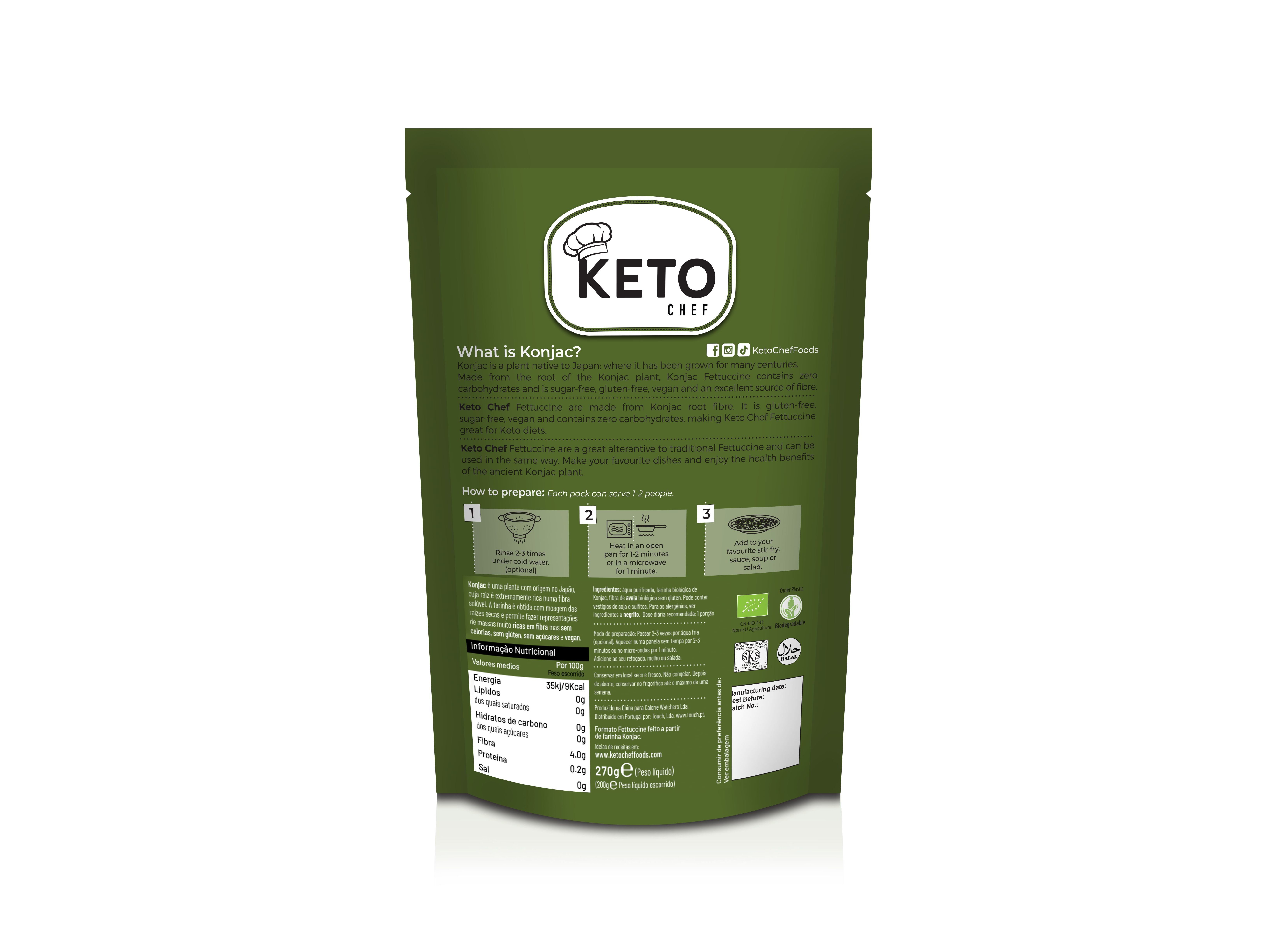 KONJAC KETO CHEF FETTUCCINE BIO 270G image number 1