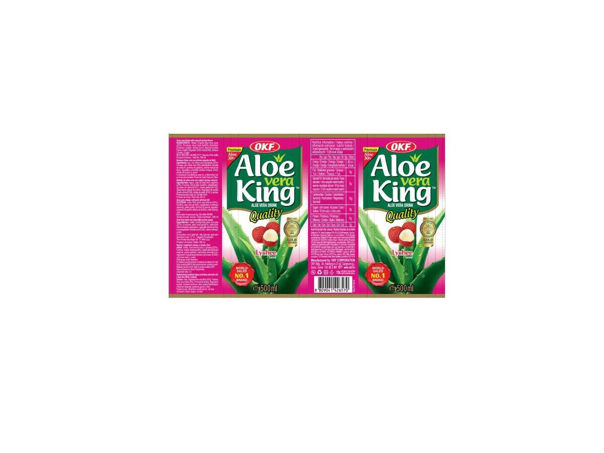 BEBIDA ALOE VERA OKF LYCHIA 500ML image number 1