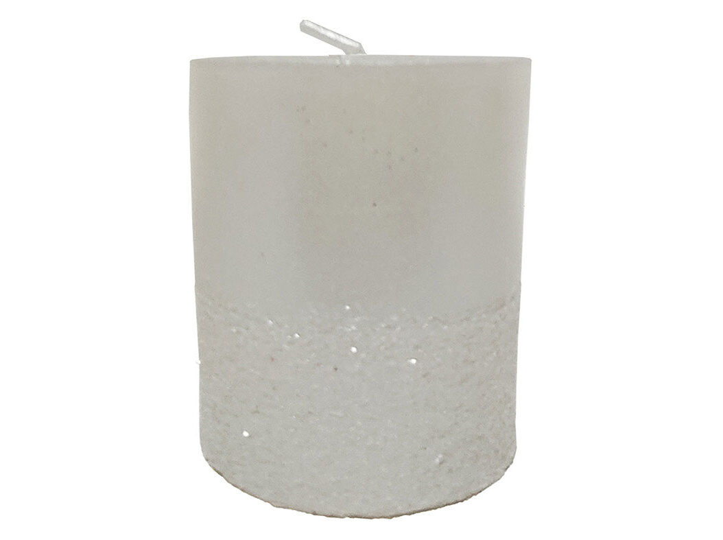 VELA PILAR ACTUEL BASE COM EFEITO PRATEADO 5X6CM image number 0