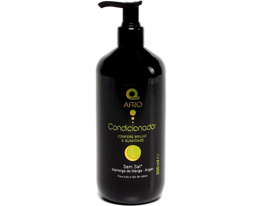 CONDICIONADOR DERMO AFRO SEM SAL TODO TIPO CABELO 500ML image number 0