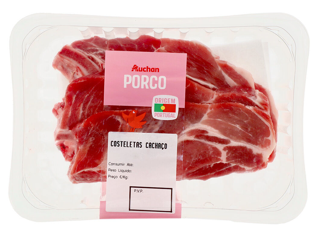 COSTELETAS DO CACHA&Ccedil;O PORCO AUCHAN KG image number 0