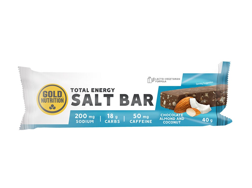BARRA TOTAL ENER GOLDNUTRIT SALT BAR CHOCO AMENDOA COCO 40G image number 0