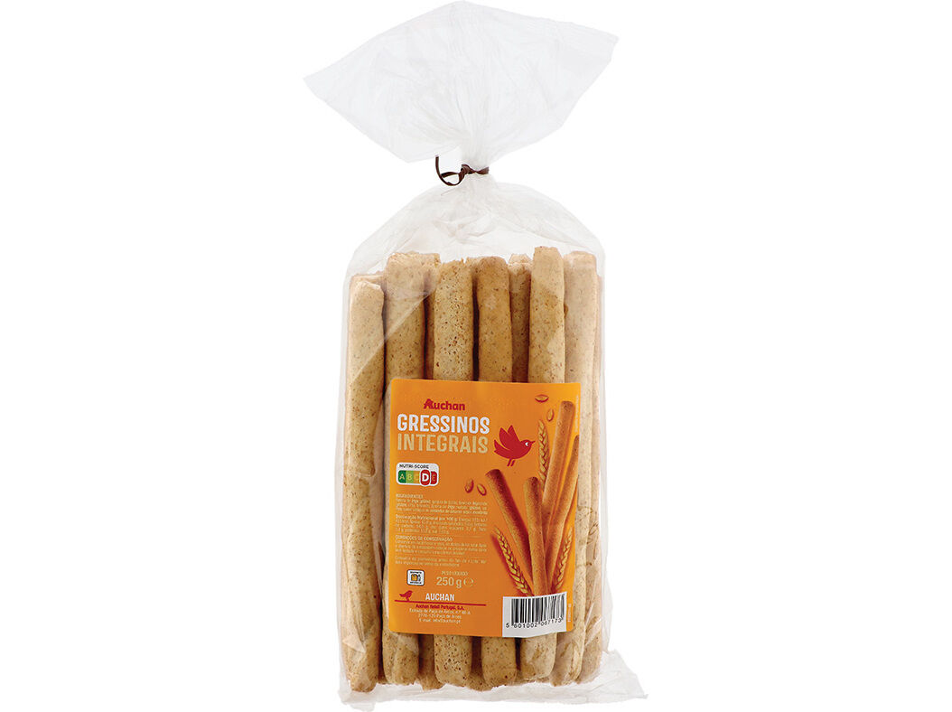 GRESSINOS AUCHAN INTEGRAIS 250G image number 0