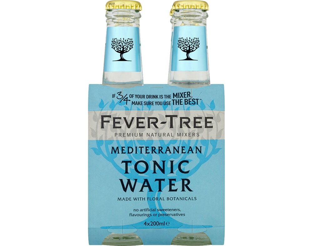 &Aacute;GUA FEVER TREE T&Oacute;NICA MEDITERR&Acirc;NICA PREMIUM 4X0.20L