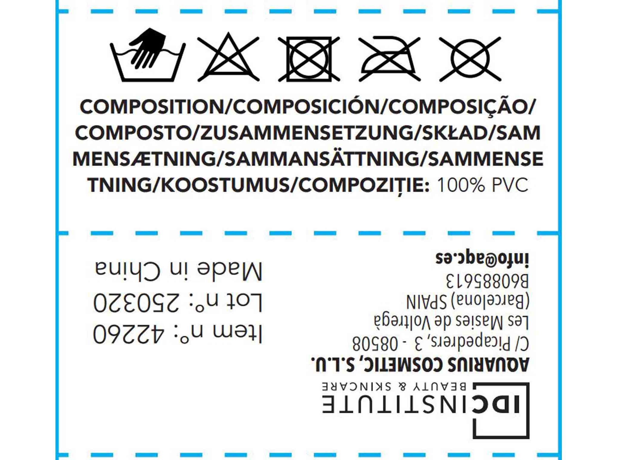 BOLSA BANHO IDC INSTITUTE GOLD 4PCS image number 1