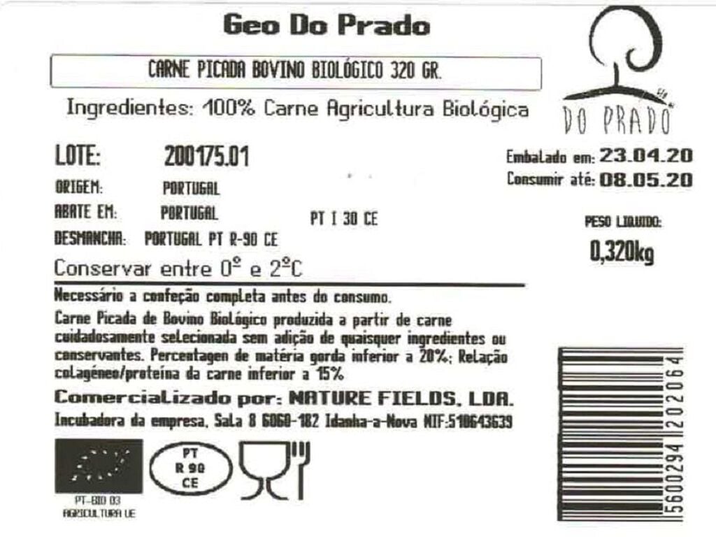 CARNE GEO DO PRADO PICADA BIO 320G image number 1