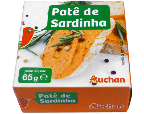 PATÊ SARDINHA AUCHAN 65G image number 0