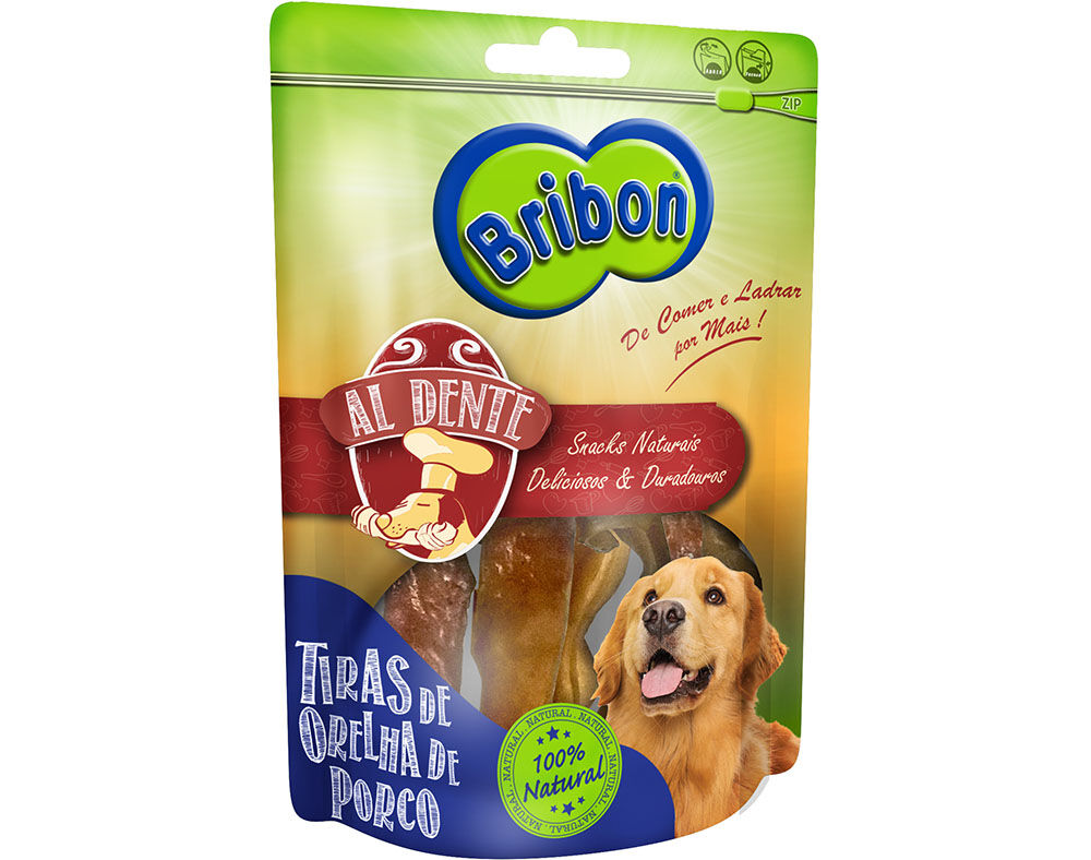 SNACK C&Atilde;O AL DENTE BRIBON TIRAS ORELHA PORCO image number 0