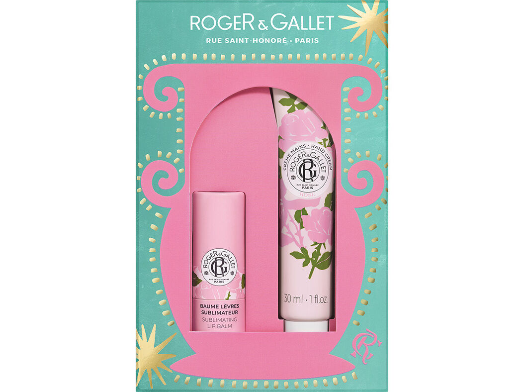 COFFRET ROGER&GALLET ROSE M&Atilde;OS E L&Aacute;BIOS 35G+30ML