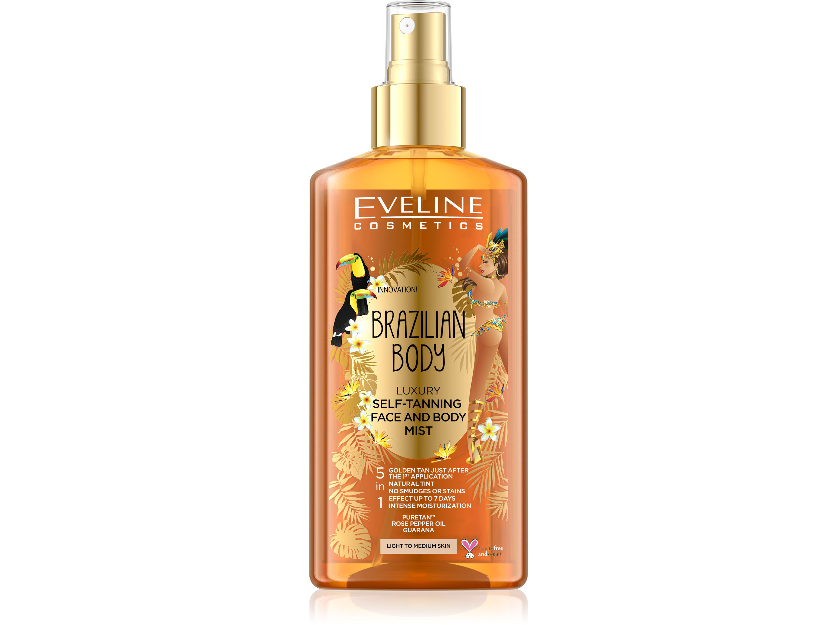 AUTO BRONZEADOR EVELINE ROSTO E CORPO 150 ML