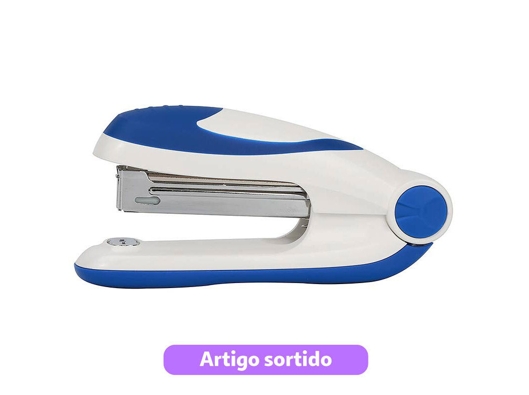 CONJUNTO DE MINI AGRAFADOR N.10 AUCHAN E CAIXA COM 400 AGRAFOS CORES SORTIDAS image number 8