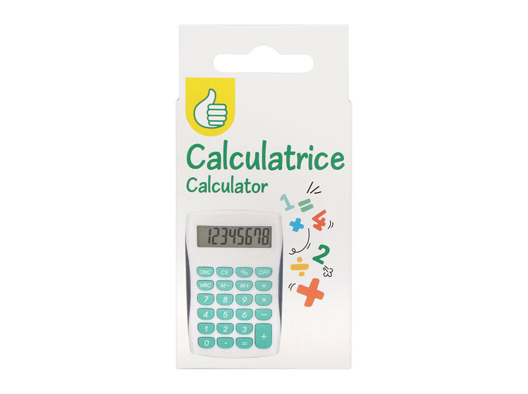 CALCULADORA POLEGAR B&Aacute;SICA 8 DIGITOS
