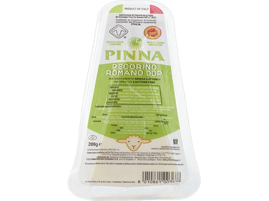 QUEIJO PECORINO ROMANO DOP PINNA 200G