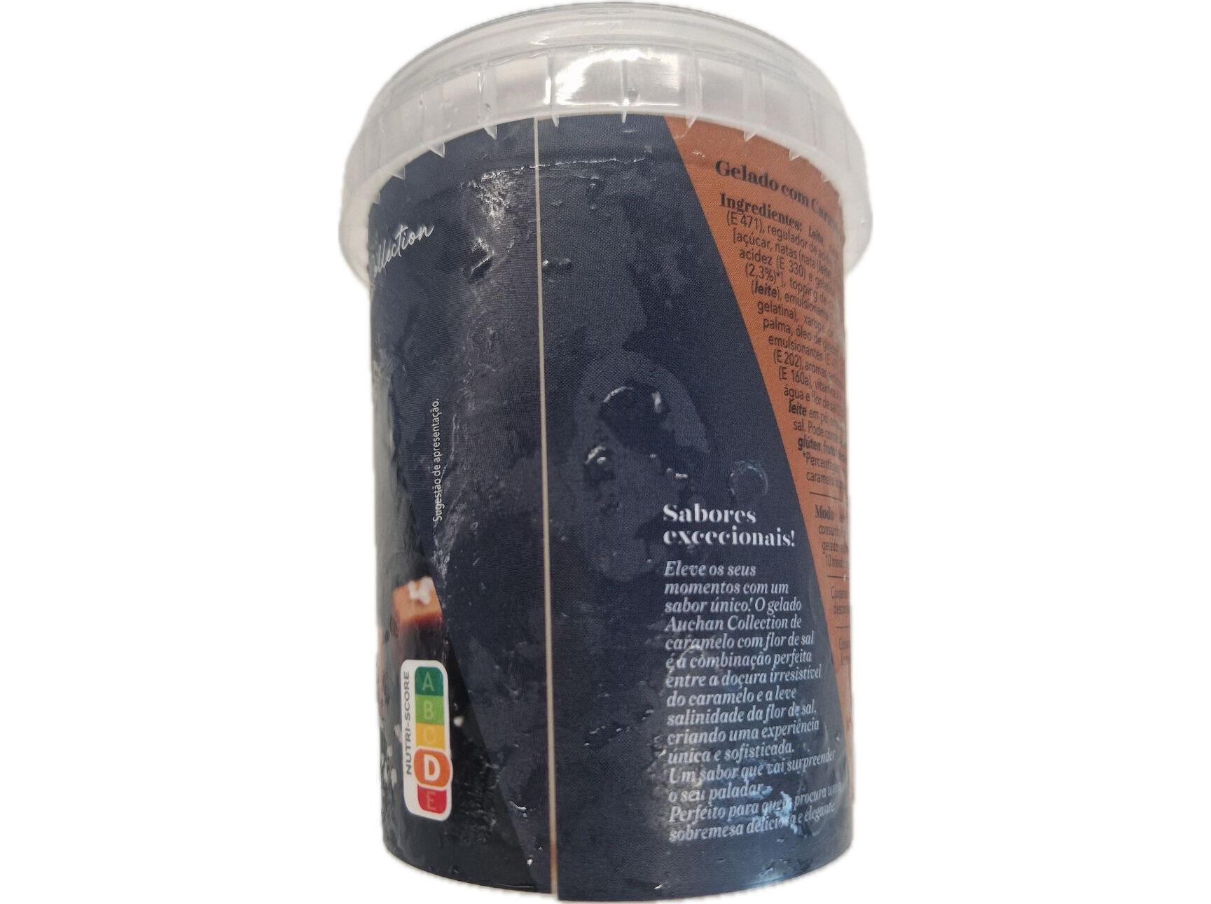 GELADO AUCHAN COLLECTION CARAMELO COM FLOR DE SAL 450ML image number 2