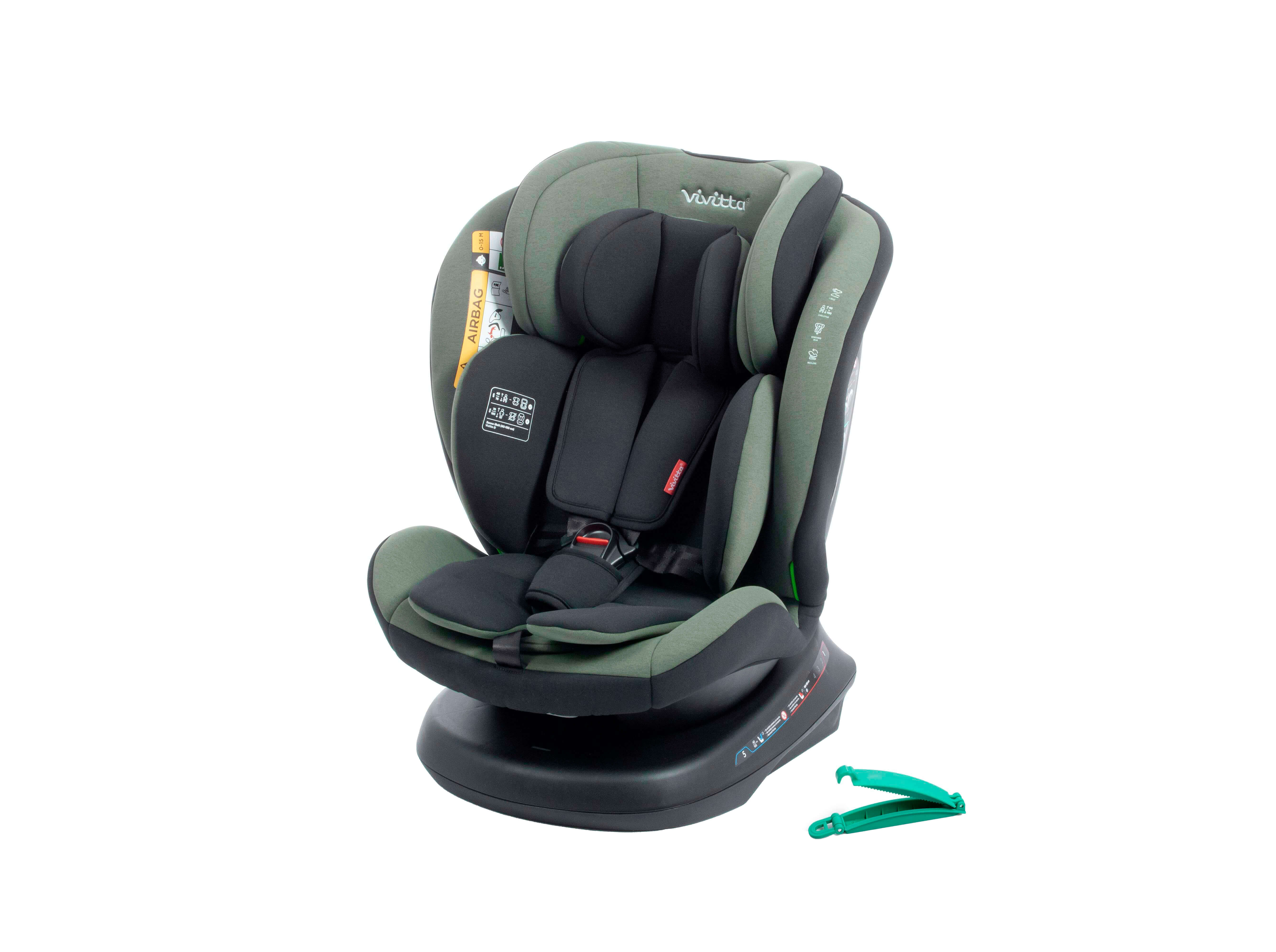 CADEIRA AUTO VIVITTA ROTATIVA VERDE 40-150CM image number 0