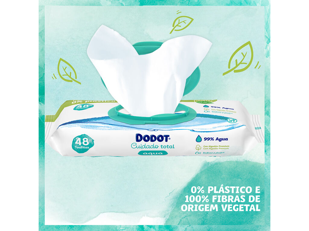 TOALHITAS BEB&Eacute; PURE AQUA DODOT (3X48 UN) 144 UN image number 5