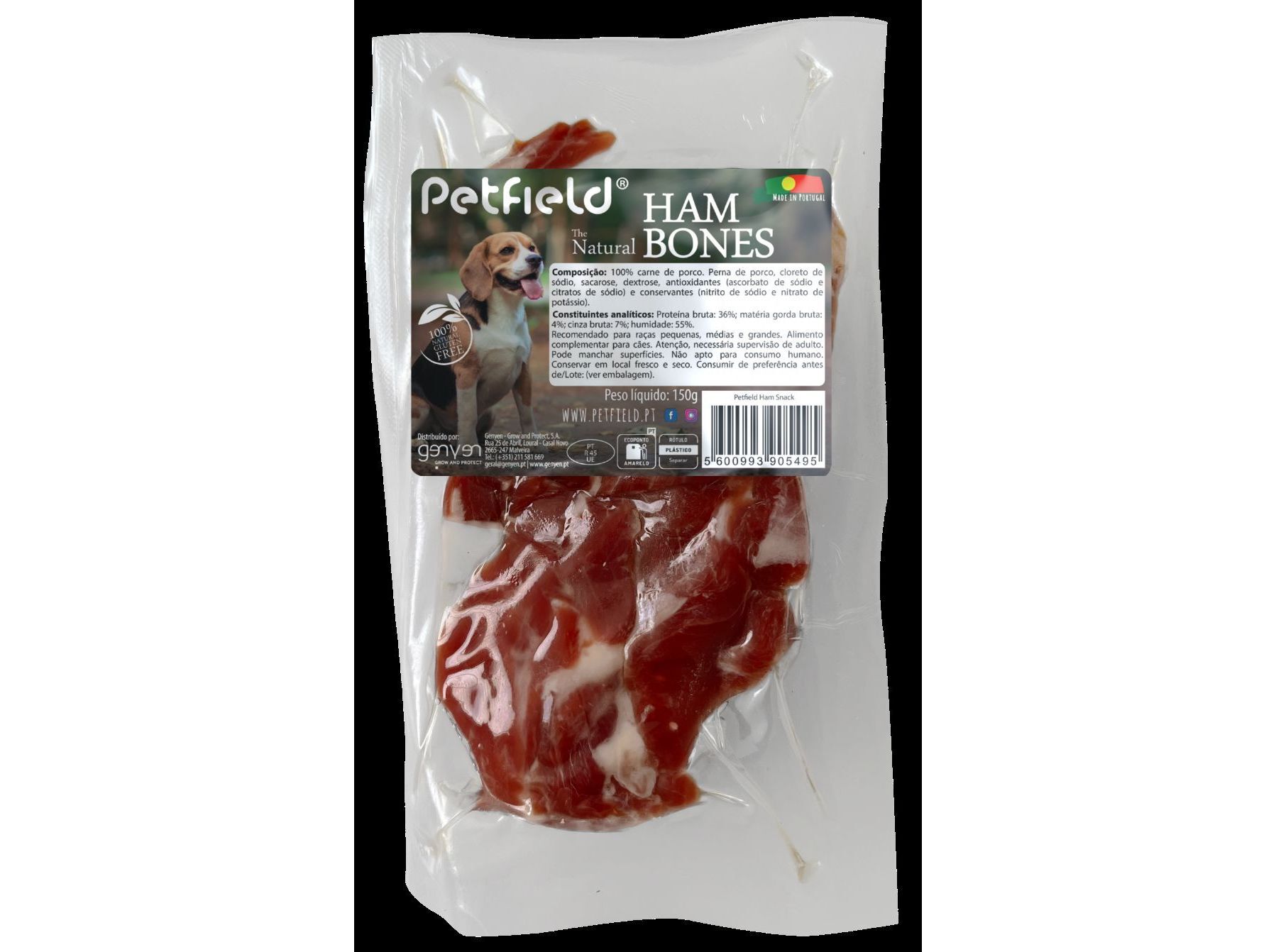 OSSO DE PRESUNTO PETFIELD HAM SNACK 150G