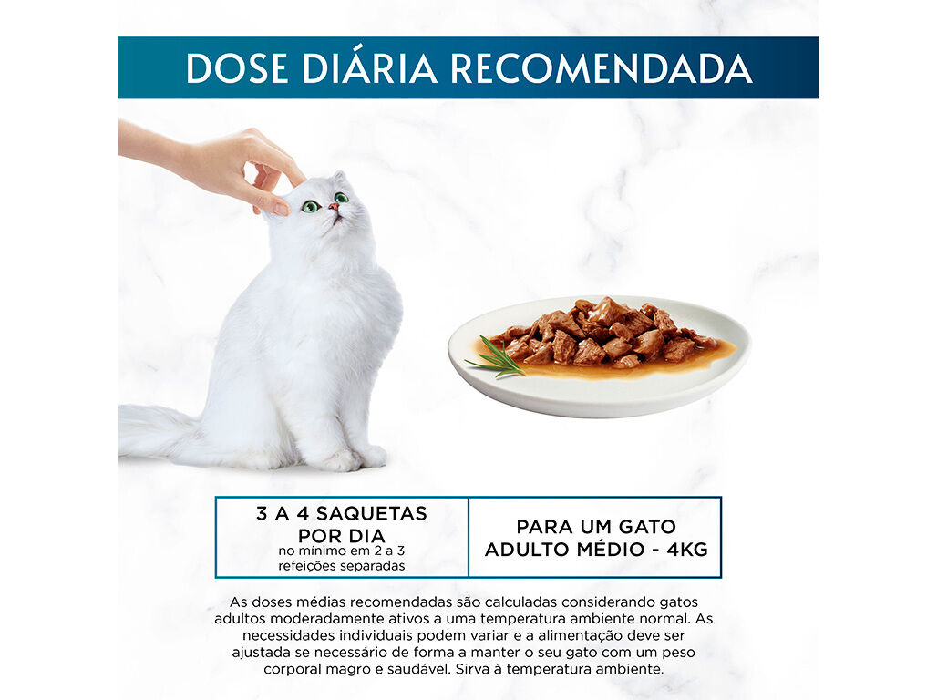 COMIDA H&Uacute;MIDA PARA GATO GOURMET PERLE FINOS PEDA&Ccedil;OS COM MOLHO 8X85G image number 4
