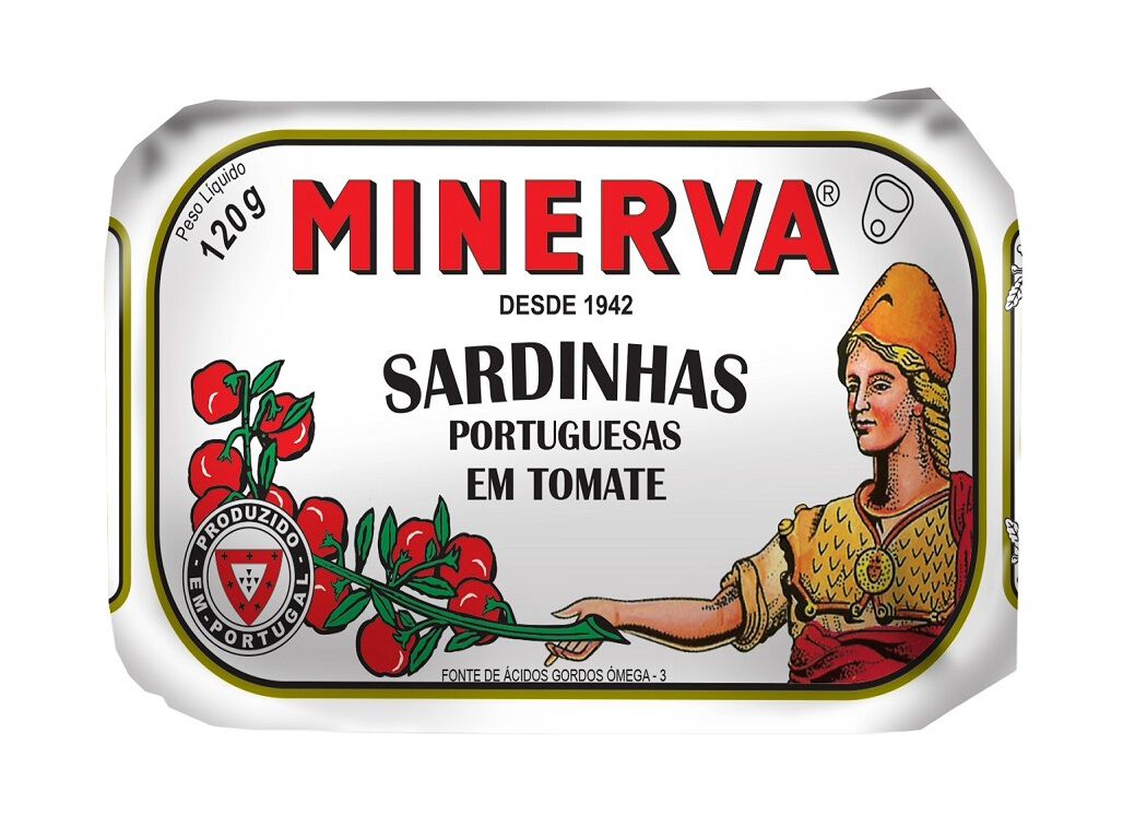 SARDINHA MINERVA EM TOMATE 120(85)G