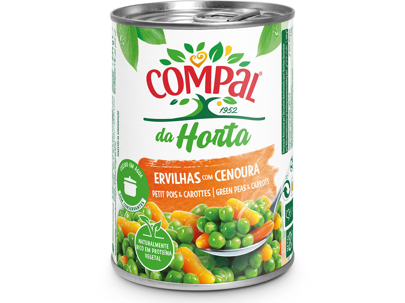ERVILHAS COM CENOURA COMPAL 410G image number 0
