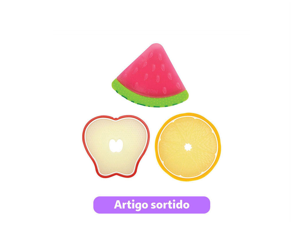 MORDEDOR SILICONE NUBY FRUTAS 3M+ MODELOS SORTIDOS