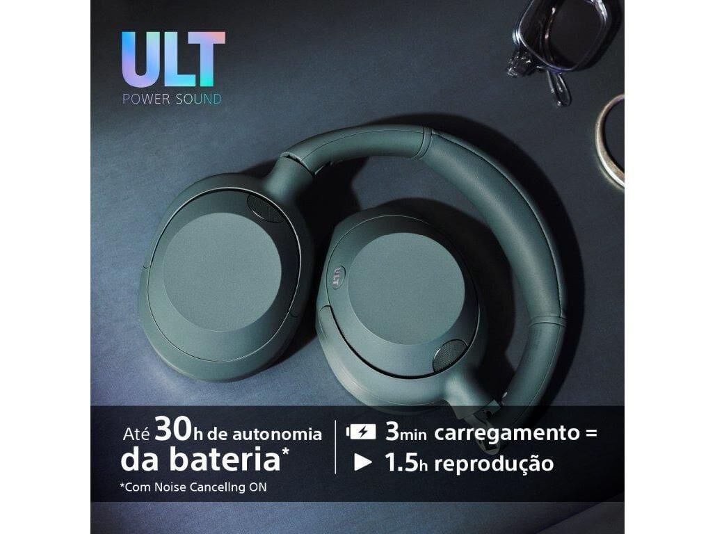 AUSCULTADORES BLUETOOTH SONY WH-ULT900NW (NOISE CANCELLING- VERDE) image number 8