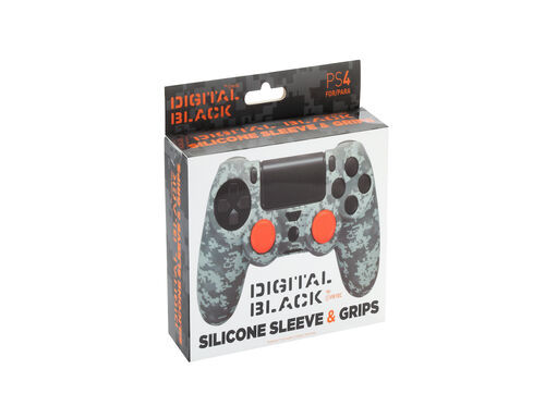CAPA SILICONE+GRIPS PS4 FR-TEC CAMO PIXEL image number 0