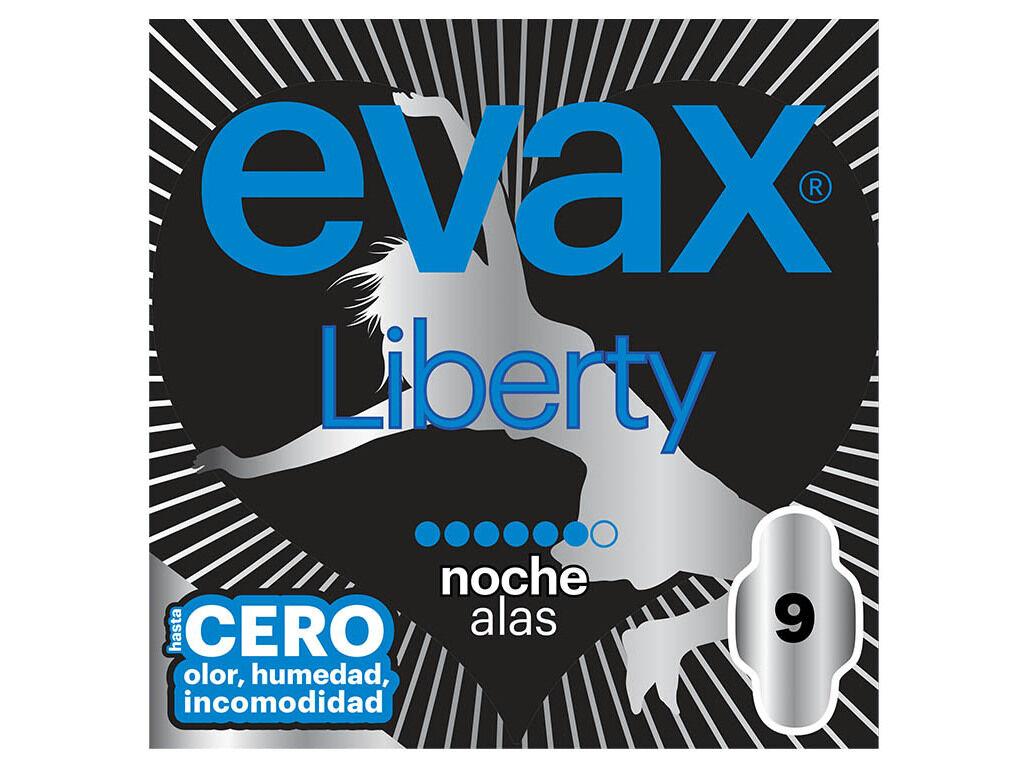 PENSOS HIGI&Eacute;NICOS LIBERTY NOITE COM ABAS EVAX 9 UN image number 0