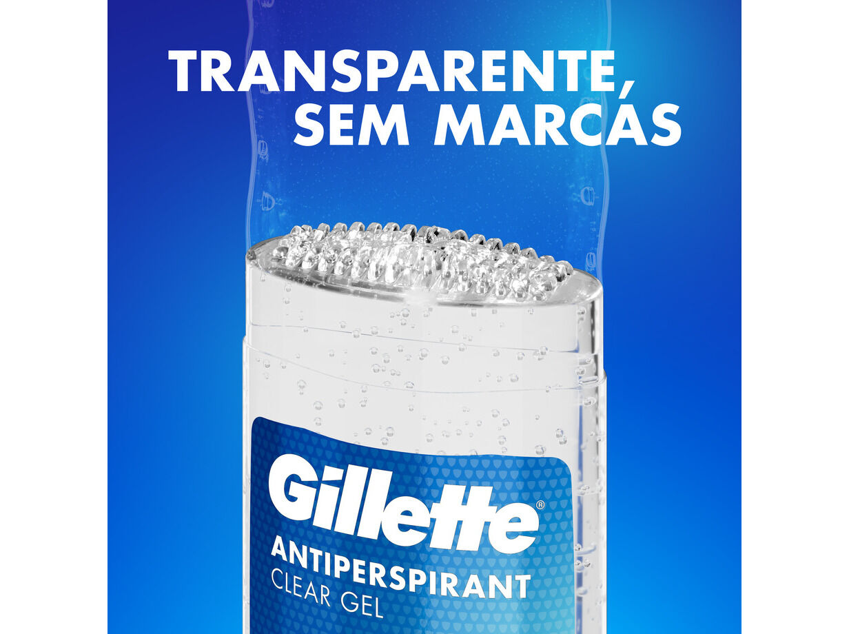 DEOS HOMEM STICK GILLETTE CLEAR GEL COOL WAVE 70ML image number 5