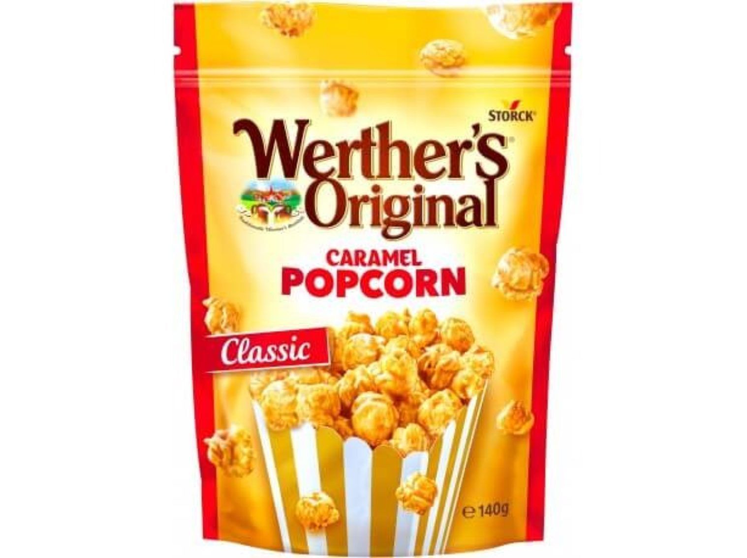 PIPOCAS DOCES WERTHER'S CARAMELO 140G image number 0
