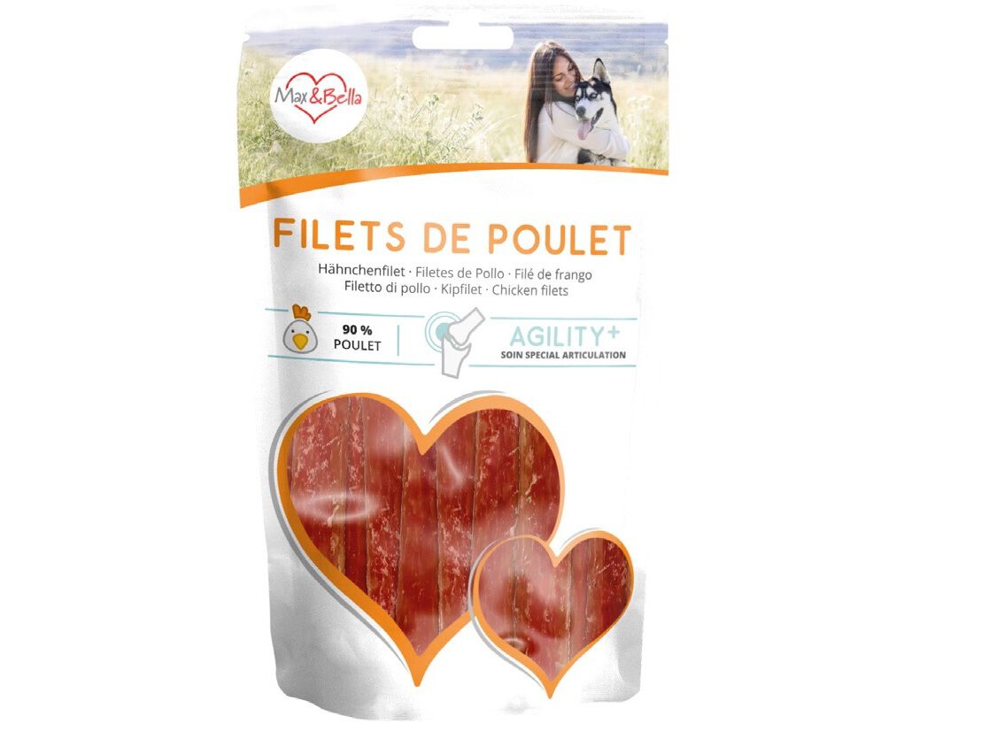 SNACK C&Atilde;O MAX&BELLA AGILITY FRANGO 100G image number 0