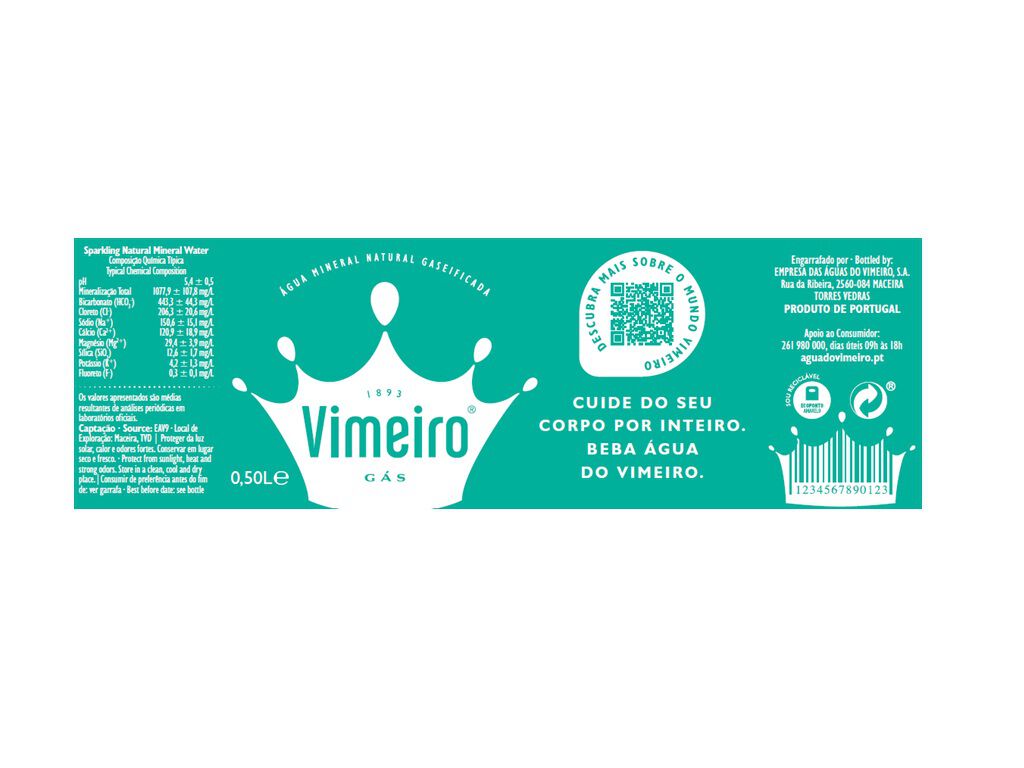 &Aacute;GUA VIMEIRO COM G&Aacute;S PET 0.5L image number 1
