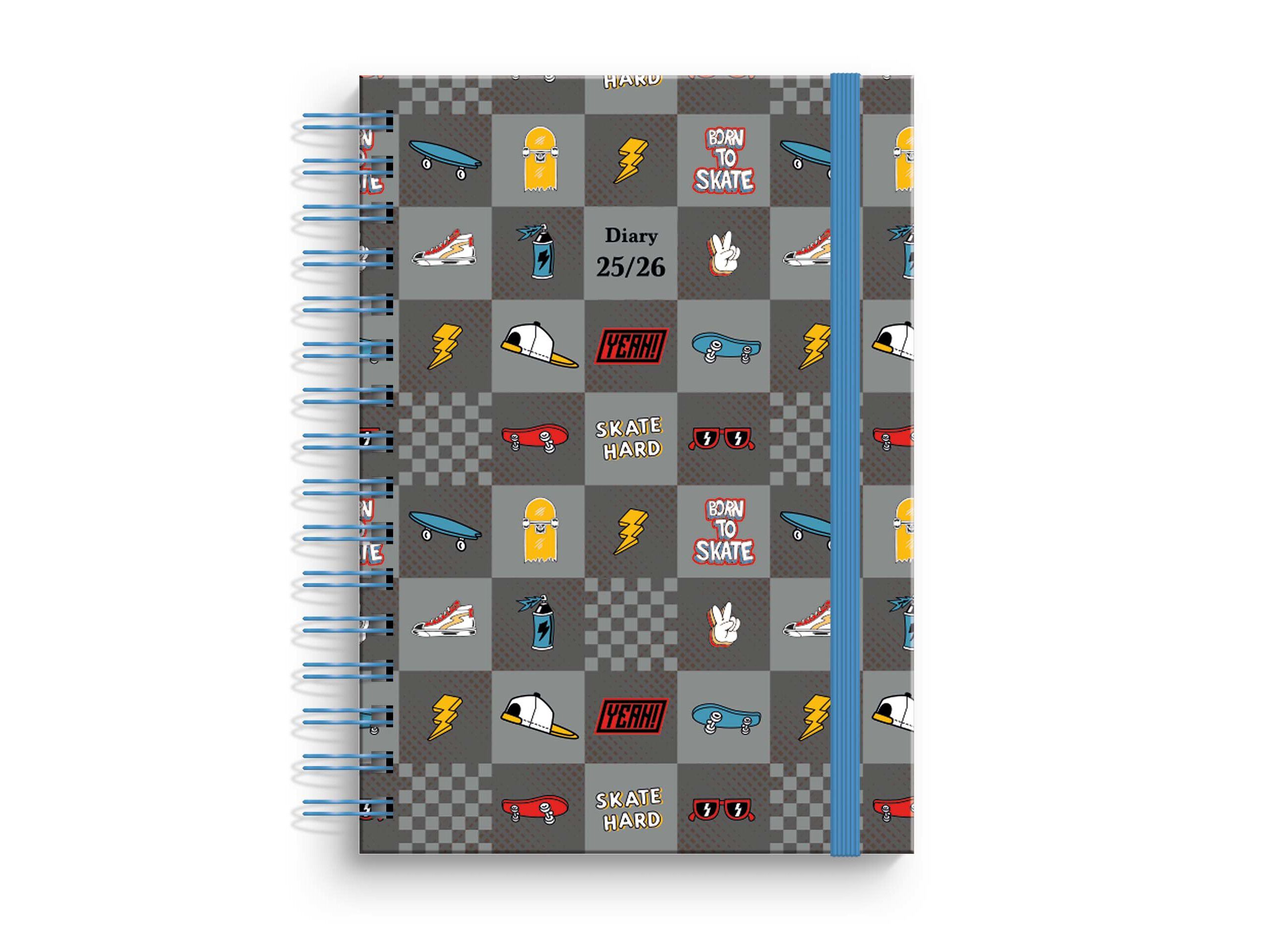 AGENDA ESCOLAR A5 AMBAR INVERSE 16.5X21.7X1.5CM