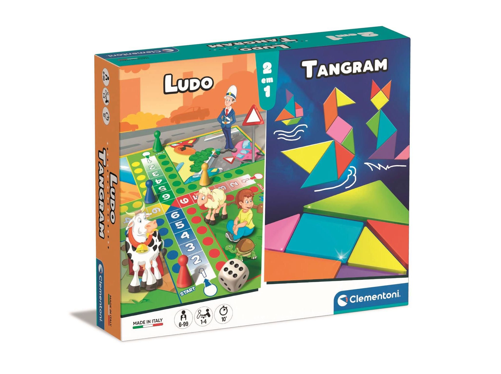 JOGO LUDO + TANGRAM CLEMENTONI image number 0