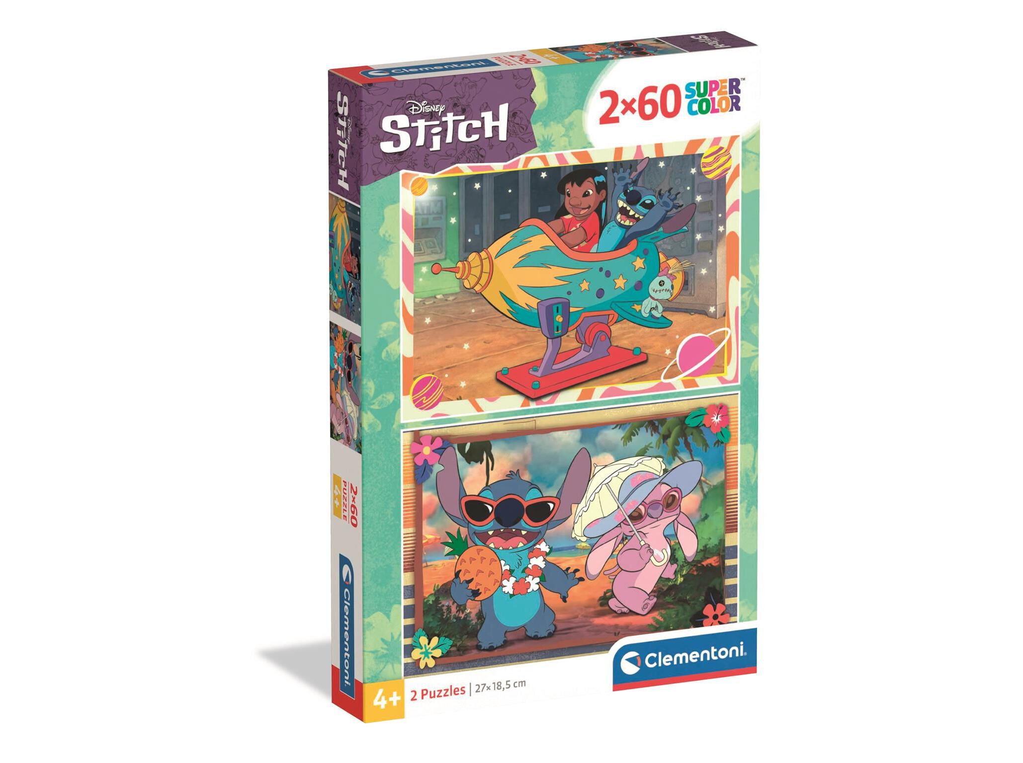PUZZLE STITCH CLEMENTONI 2X60 PE&Ccedil;AS