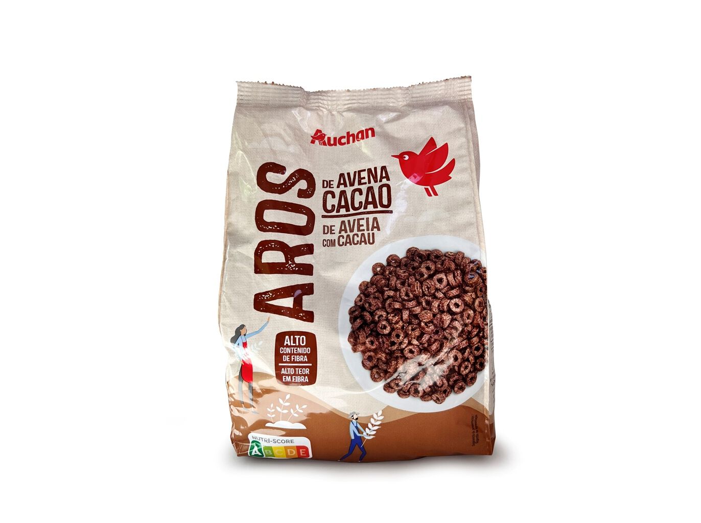 CEREAIS AROS AVEIA AUCHAN COM CACAU 400G image number 0