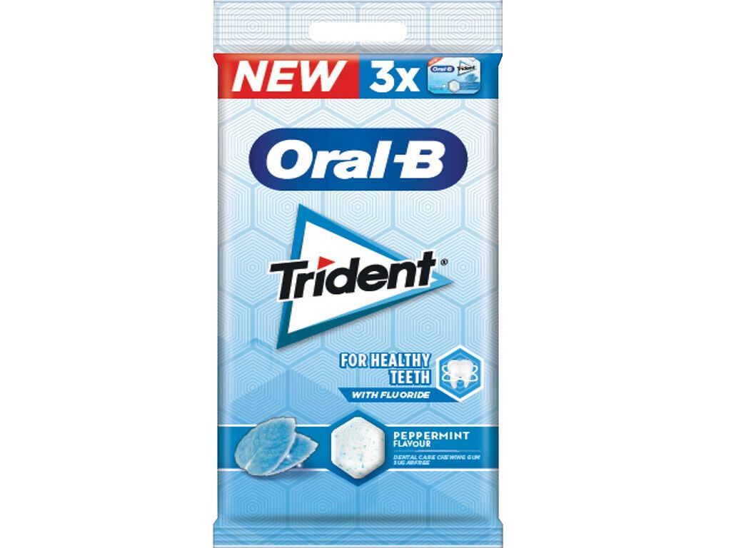 PASTILHAS TRIDENT ORAL-B EL&Aacute;STICAS PEPPERMINT MTP 51G image number 1