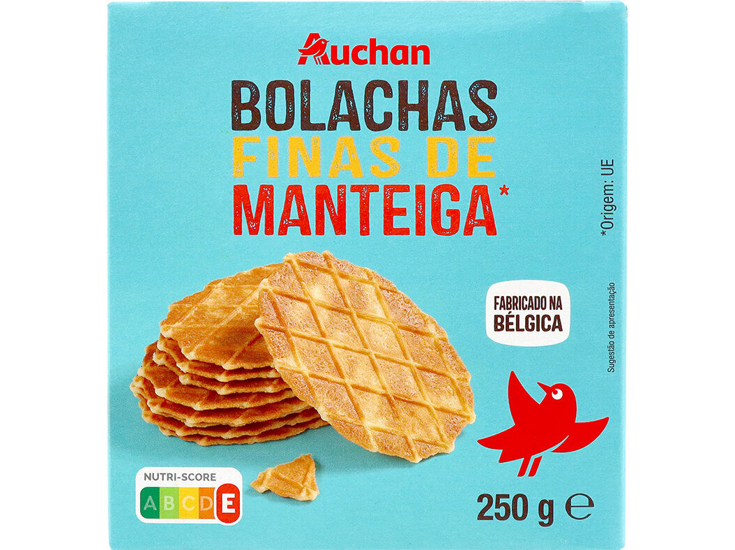 BOLACHA AUCHAN DE MANTEIGA 250G